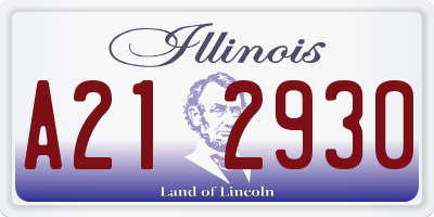 IL license plate A212930