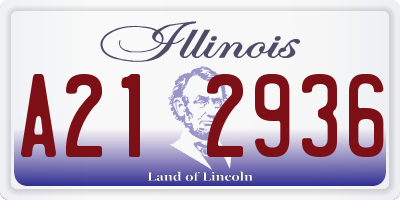 IL license plate A212936