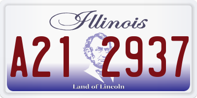 IL license plate A212937
