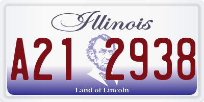 IL license plate A212938