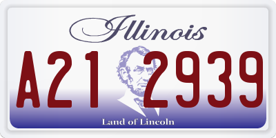 IL license plate A212939