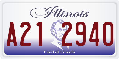 IL license plate A212940