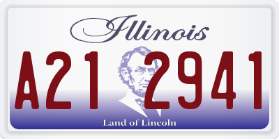 IL license plate A212941