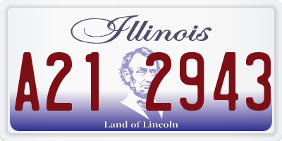 IL license plate A212943