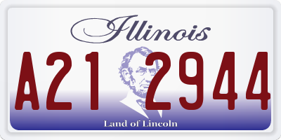 IL license plate A212944