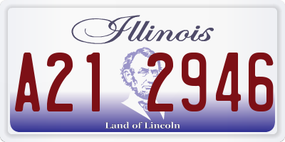 IL license plate A212946