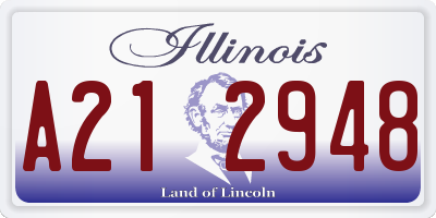IL license plate A212948