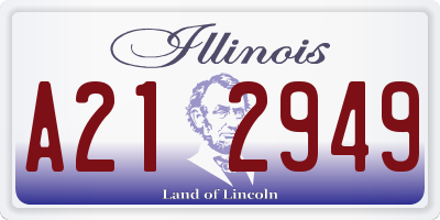 IL license plate A212949
