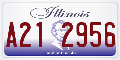 IL license plate A212956