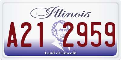 IL license plate A212959