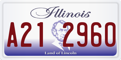 IL license plate A212960