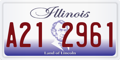 IL license plate A212961