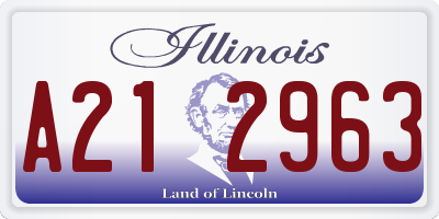 IL license plate A212963