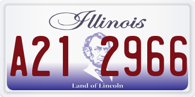 IL license plate A212966