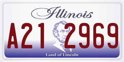 IL license plate A212969