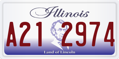 IL license plate A212974