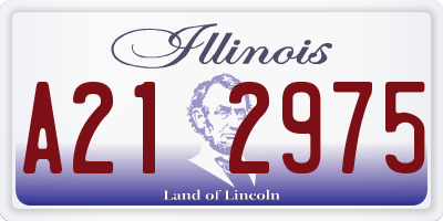 IL license plate A212975