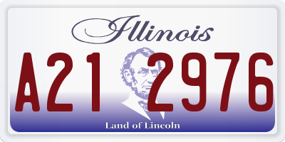 IL license plate A212976