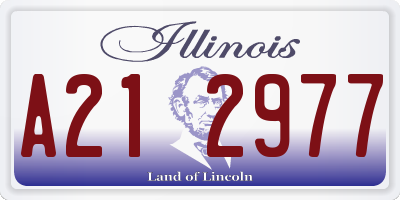 IL license plate A212977