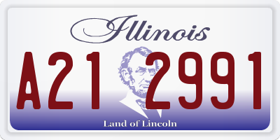 IL license plate A212991