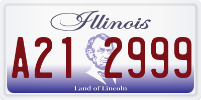 IL license plate A212999