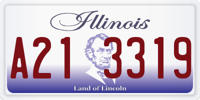 IL license plate A213319