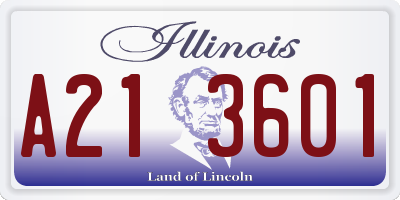 IL license plate A213601