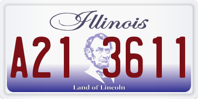 IL license plate A213611