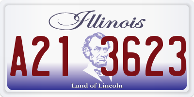 IL license plate A213623