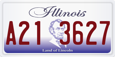 IL license plate A213627