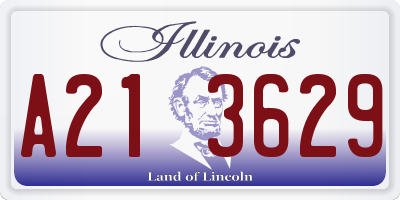 IL license plate A213629