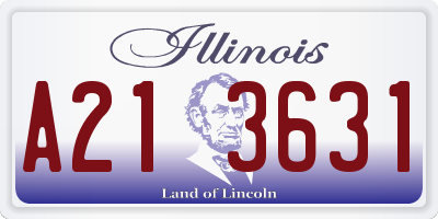 IL license plate A213631
