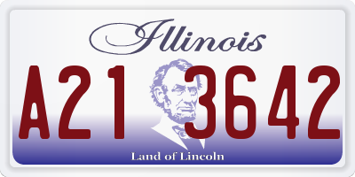 IL license plate A213642