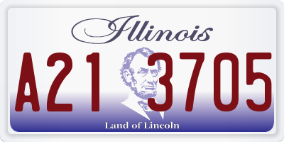 IL license plate A213705