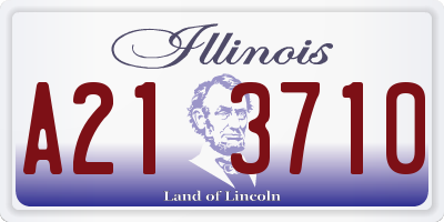 IL license plate A213710