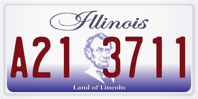 IL license plate A213711