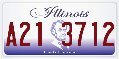 IL license plate A213712