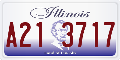 IL license plate A213717