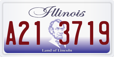 IL license plate A213719