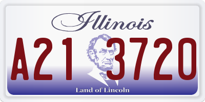 IL license plate A213720