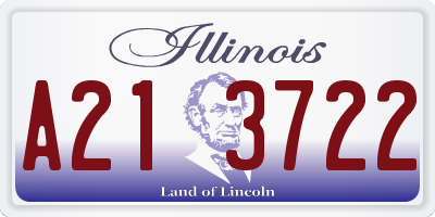 IL license plate A213722