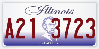 IL license plate A213723
