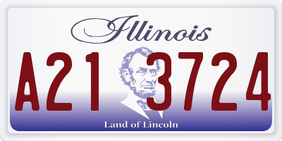 IL license plate A213724