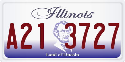 IL license plate A213727