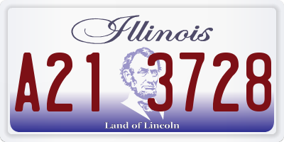 IL license plate A213728