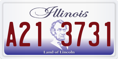 IL license plate A213731