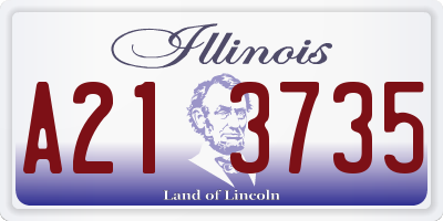 IL license plate A213735