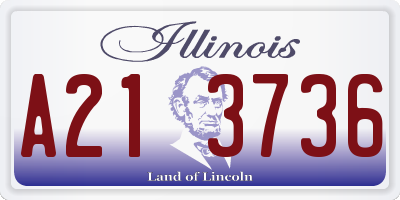 IL license plate A213736