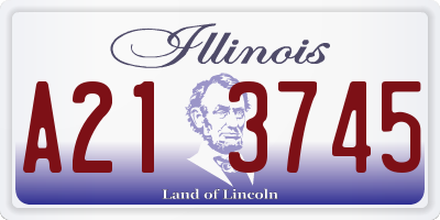 IL license plate A213745