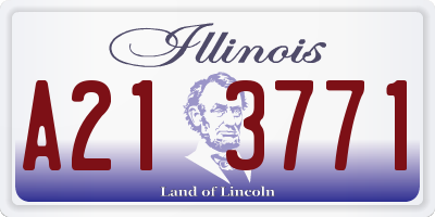IL license plate A213771